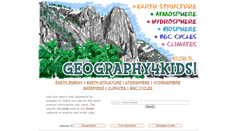 Desktop Screenshot of geography4kids.com