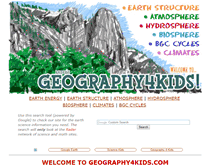 Tablet Screenshot of geography4kids.com